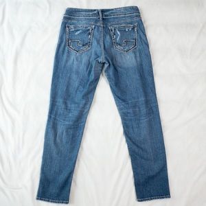 Silver Jeans Suki Light Wash Ankle Slim Jeans Size 28